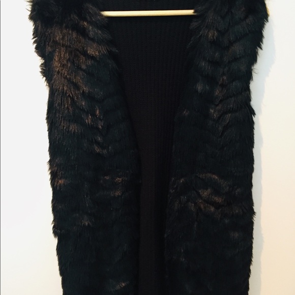 Stradivarius sweater-fur vest - Picture 2 of 4